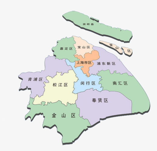上海市行政区划图片