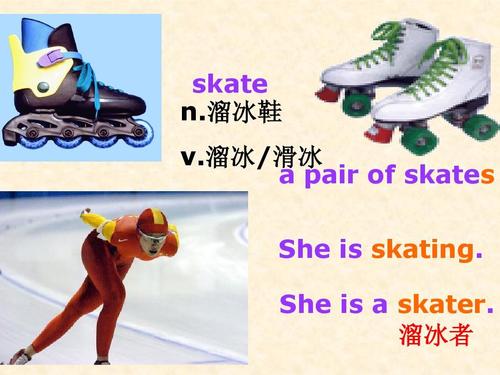 滑冰的英语单词