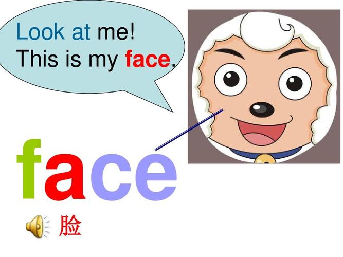 脸用英语怎么说face